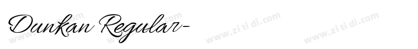 Dunkan Regular字体转换 Dunkan Regular字体转换